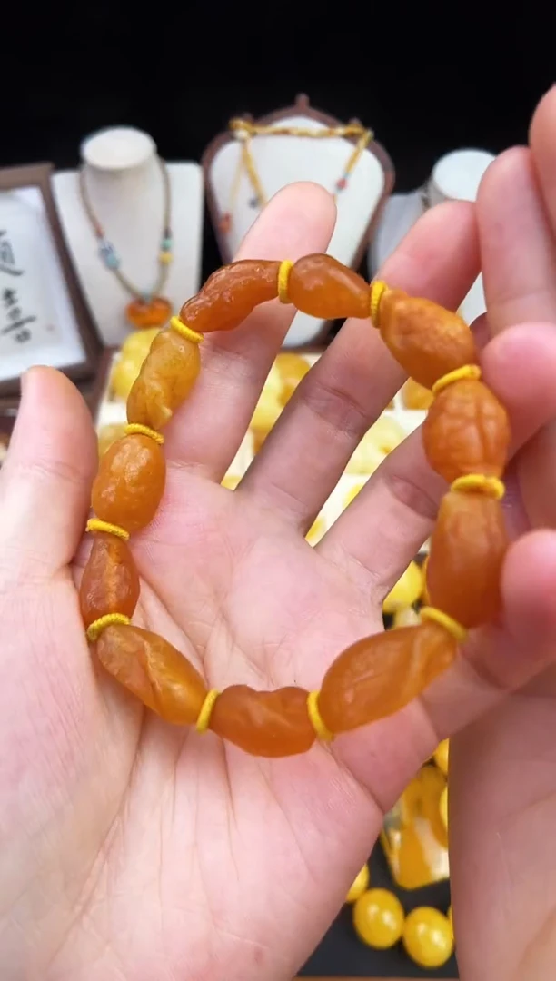 琥珀未镶嵌珠宝奇石柒月