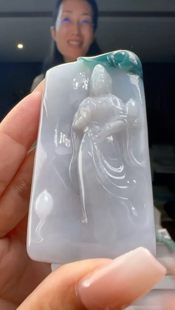 翡翠未镶嵌颈饰YL@@