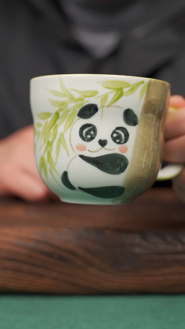 【闪购商品】瓷片74寻一缕瓷香杯釉下手工手绘瓷器