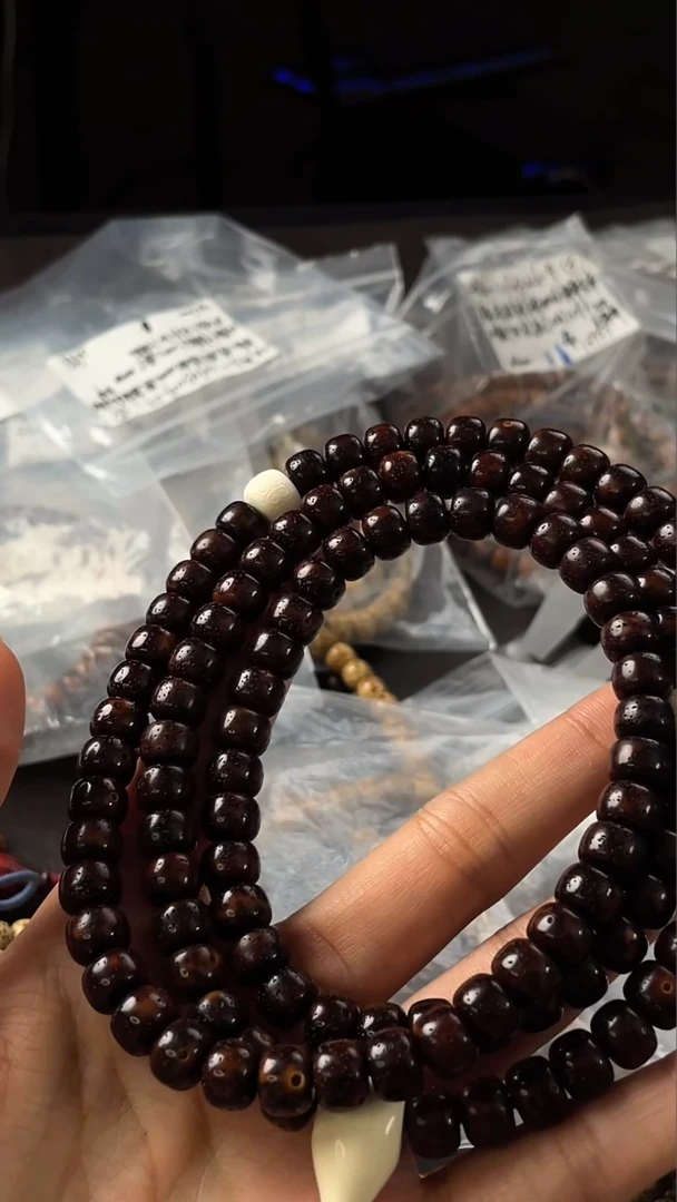 吊坠星月菩提N*o精工级深珀9*7新桶长串