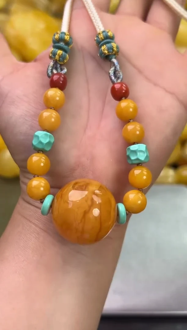 裸石琥珀未镶嵌琥珀蜜蜡吊坠