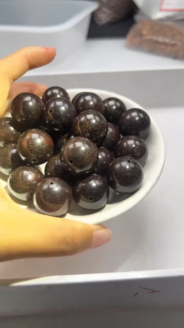 檀香木散珠w2821小叶紫檀20mm*5颗