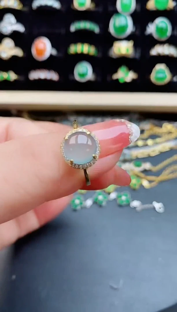 【闪购商品】翡翠戒指银S925镶嵌1212