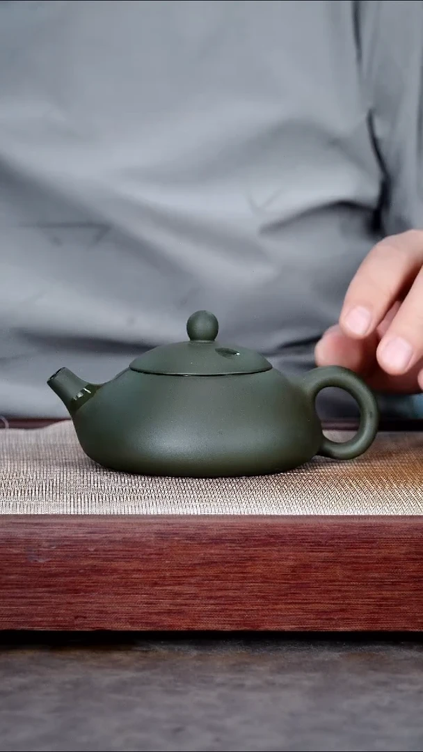茶壶紫砂绿泥石瓢