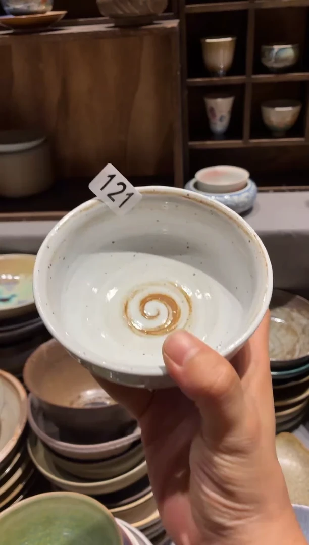 瓷片李*晓121 白麻点小碗6个