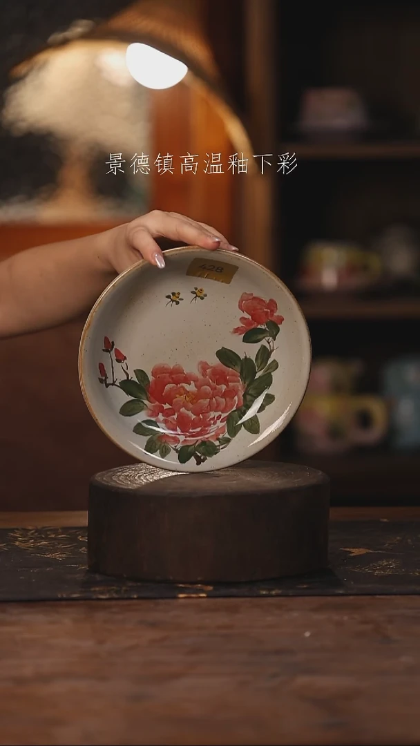 陶瓷景德镇高温釉下手绘陶瓷428