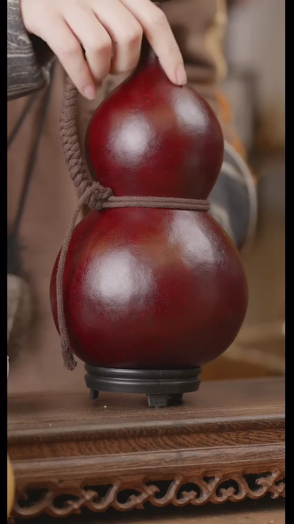 【闪购商品】149号精品天然大漆工艺防渗内胆酒葫芦~