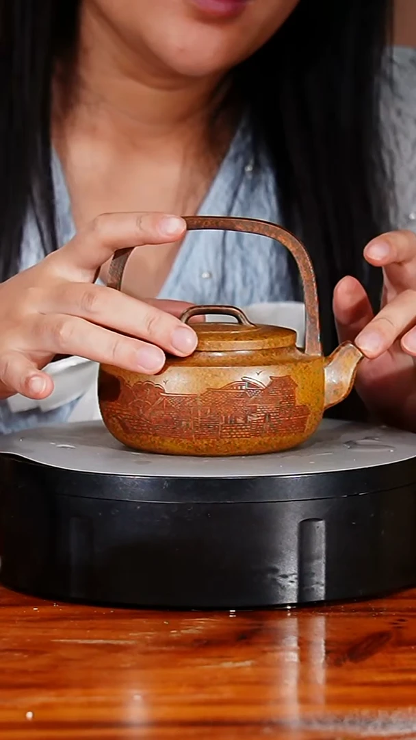 宜兴原矿紫砂壶茶壶350C