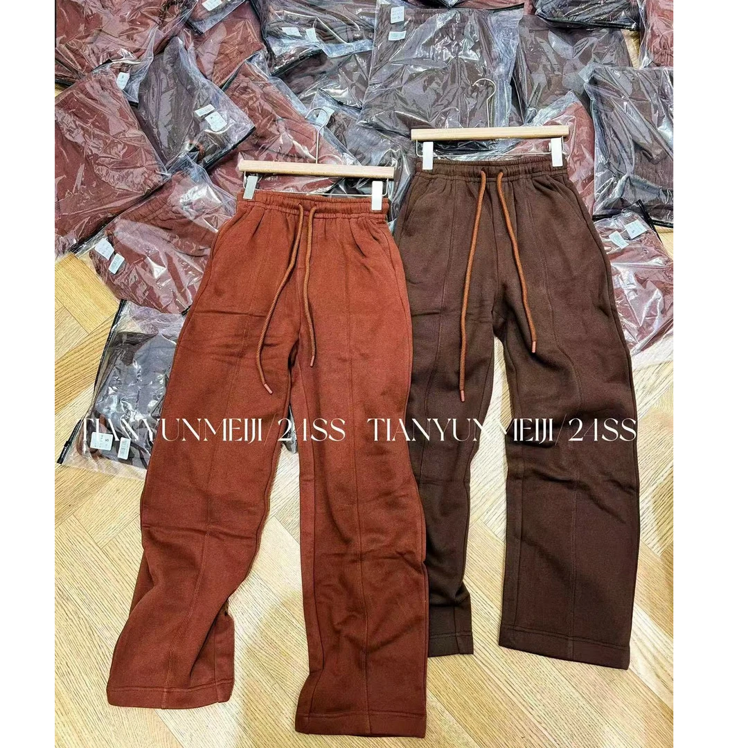 【no退no换 谨慎下单】松紧腰抽绳直筒卫裤 24K36