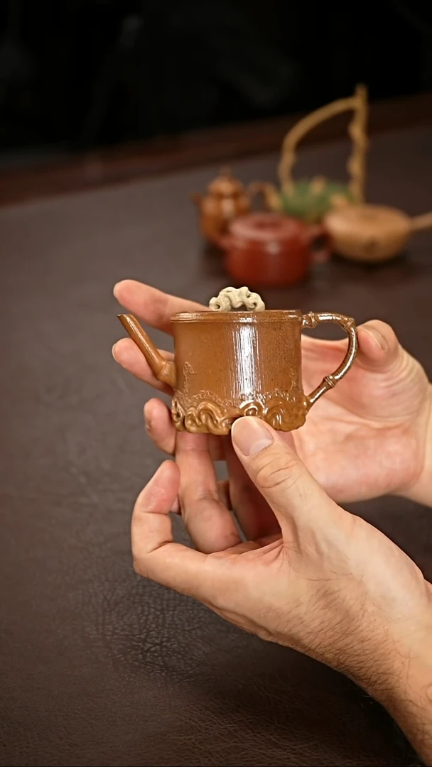 茶壶紫砂柴烧云竹壶