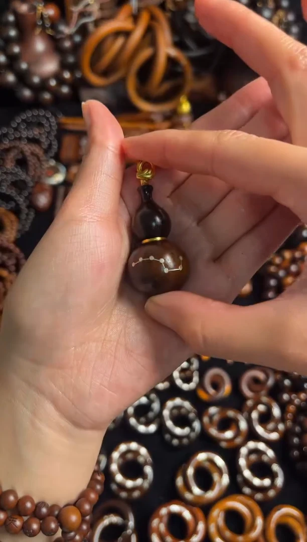 枣木雷击枣木玉化七星葫芦