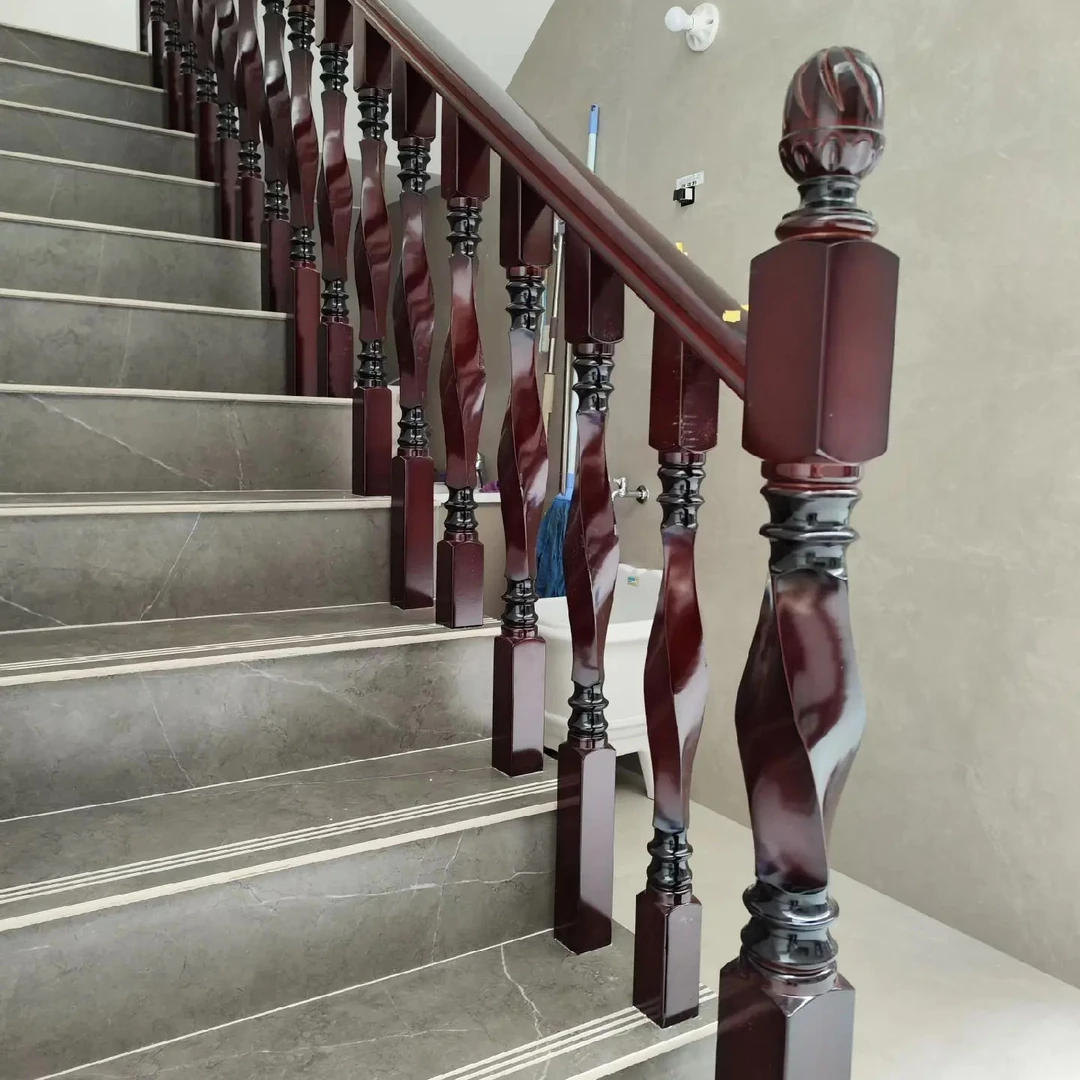 扭腰款 实木楼梯扶手源头工厂复式楼梯旋转楼梯支持定制