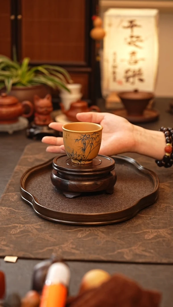 茶壶紫砂竹节杯