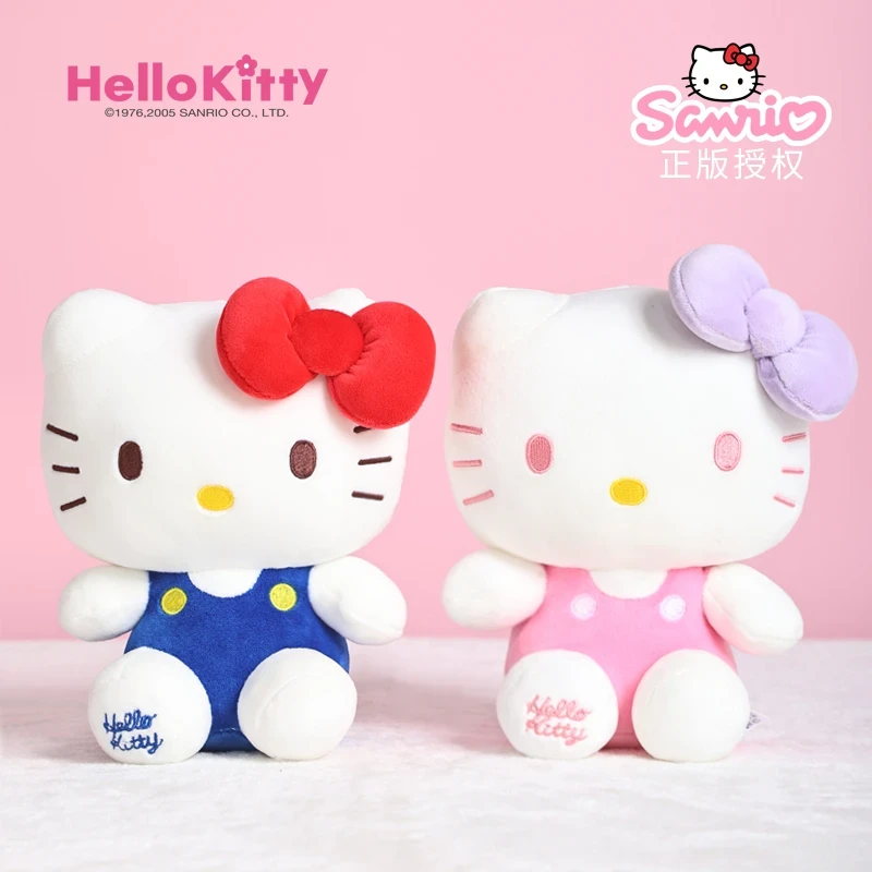 正版三丽鸥hellokitty毛绒公仔KT猫玩偶凯蒂猫娃娃抱枕生日礼物女