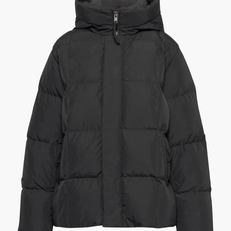 RANWEILAI男女同款休闲羽绒服外穿冬季防风连帽收口袖短款