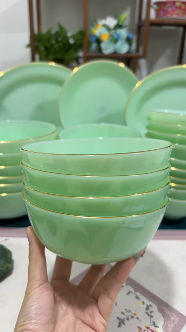 5.5英寸玉瓷碗4个口径13.8厘米