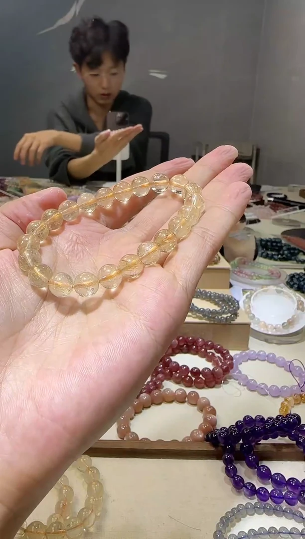 【闪购商品】发晶手链未镶嵌天然净体维纳斯金发晶8+