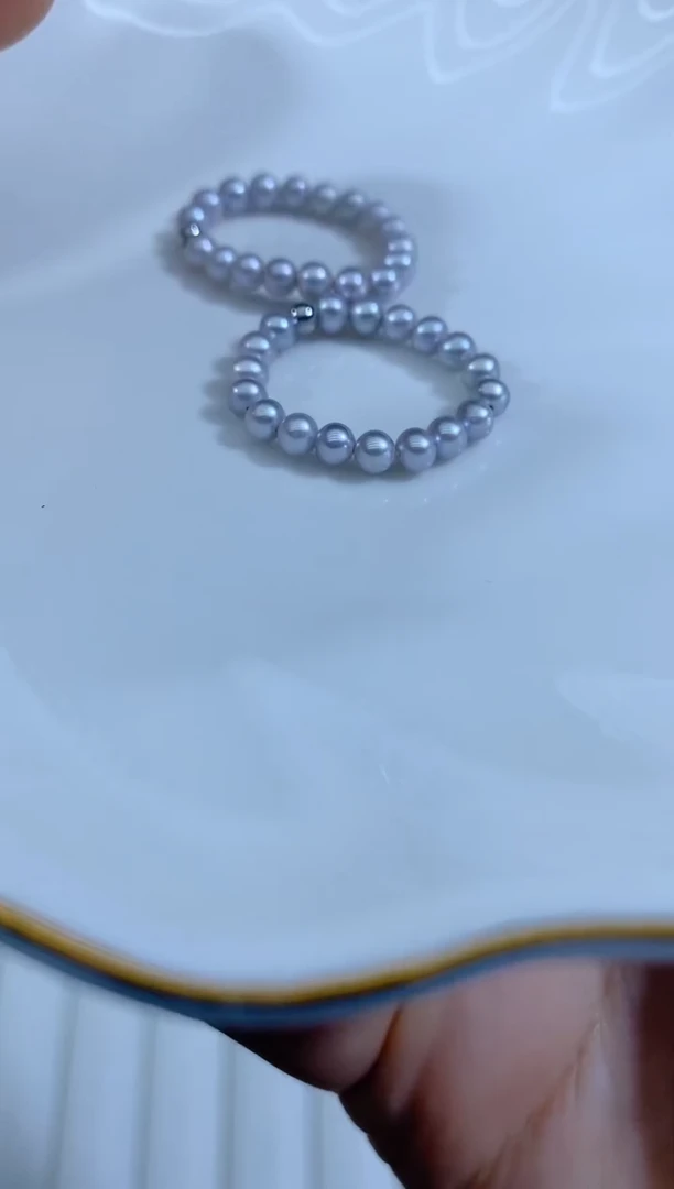 未镶嵌戒指淡水珍珠戒指多样性发其一
