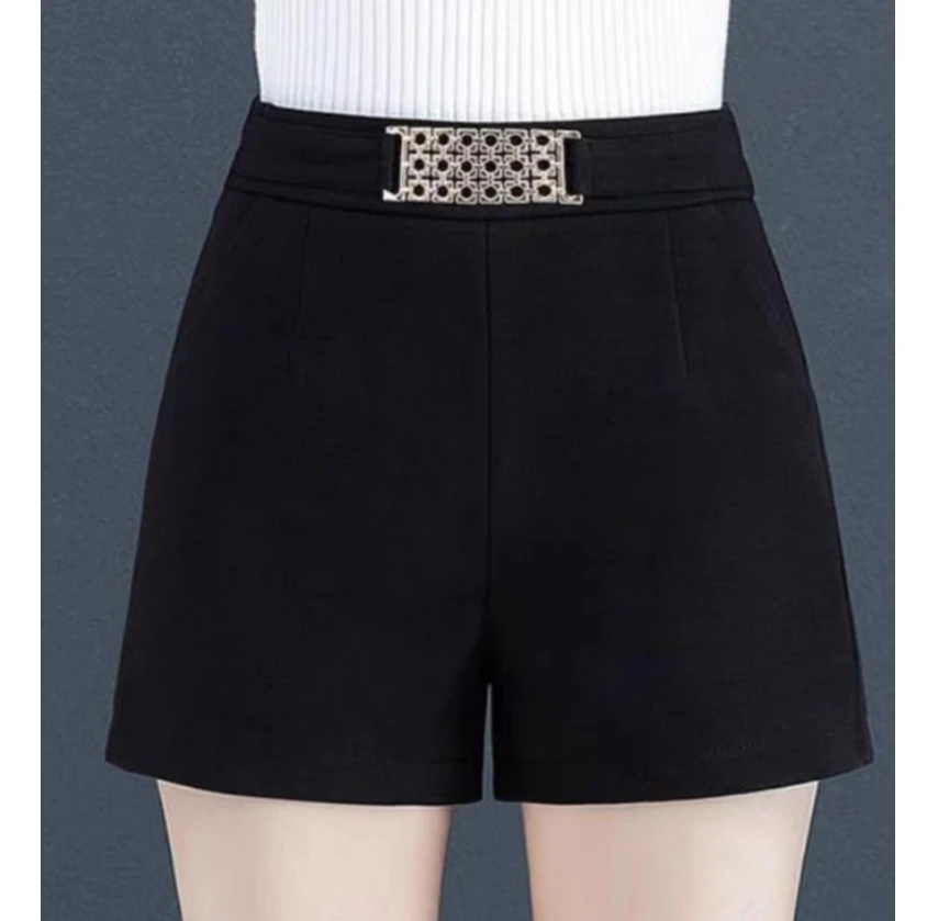 2025春秋时尚高腰显瘦阔腿短裤9101【11】