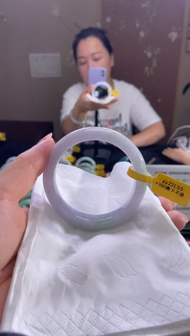 未镶嵌手镯翡翠55圈口d