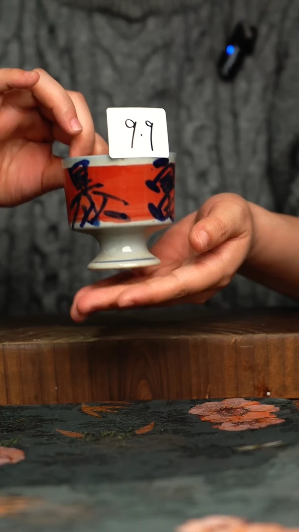 杯釉下彩手工手绘同款陶器