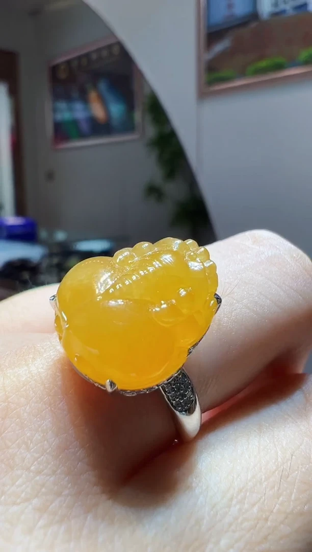 18K金镶嵌颈饰翡翠貔貅