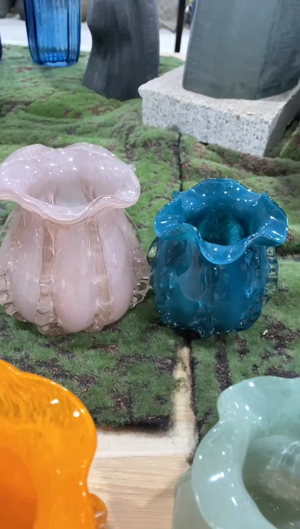 【闪购商品】琉璃慕忆家花瓶一对