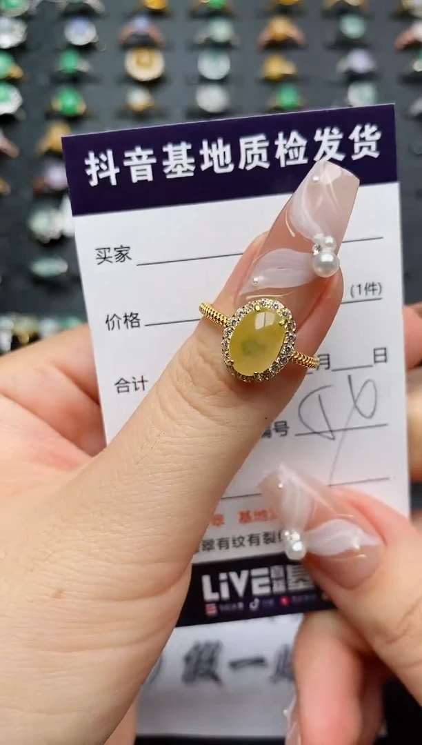 翡翠戒指银S925镶嵌............