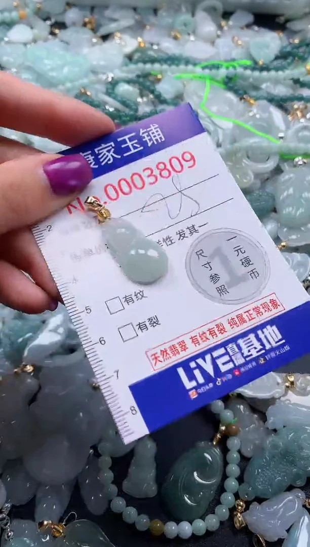 颈饰未镶嵌翡翠3809