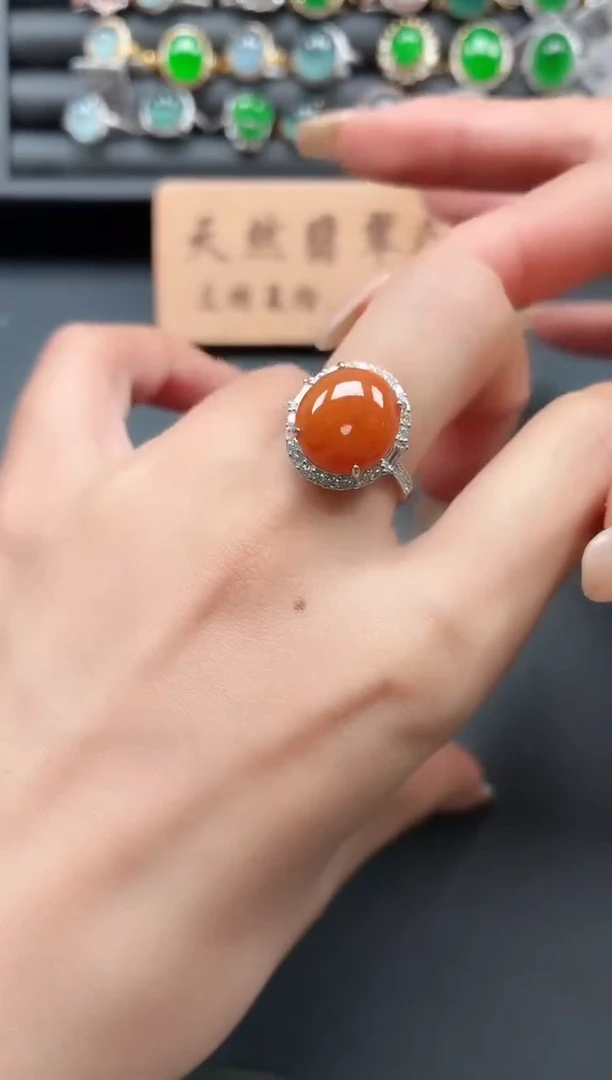 银S925镶嵌戒指翡翠11111