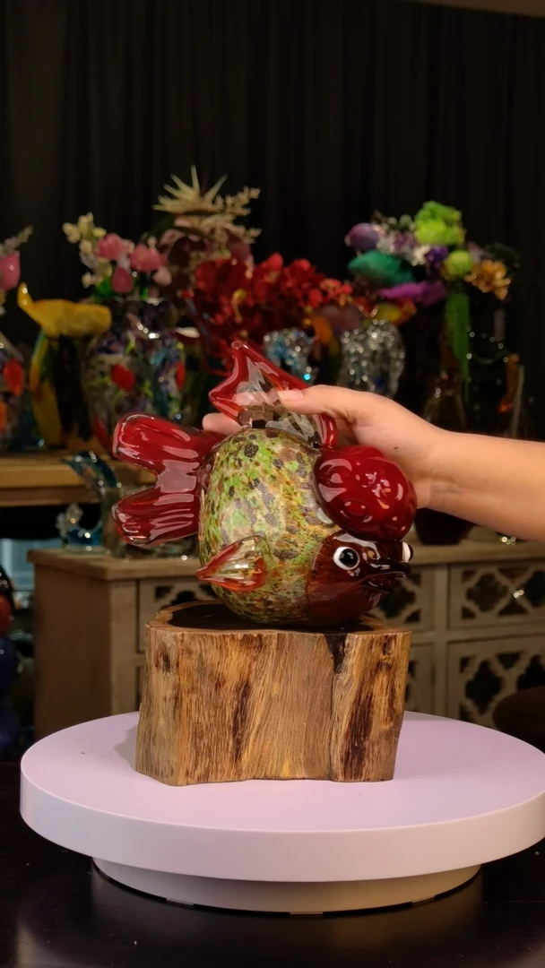 手工艺品琉璃波妞鱼