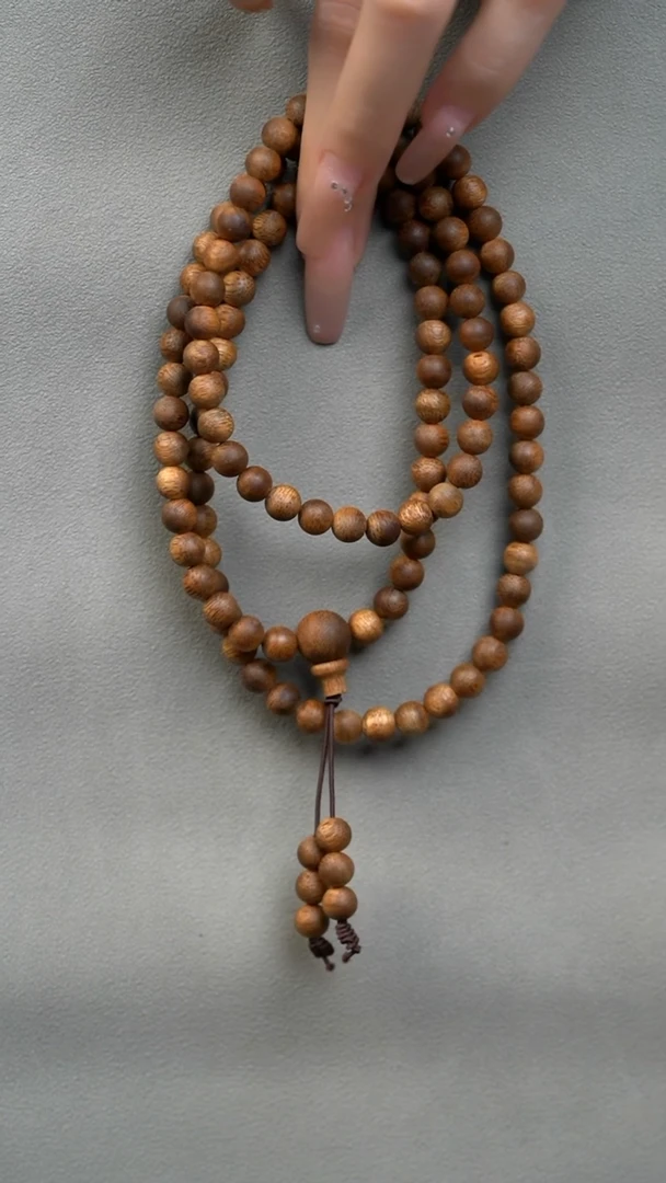 沉香手串海南白奇楠0.6多圈圆珠多样性发其一