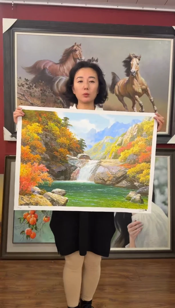 油画【75号】约50*70cm丨朝鲜原创纯手绘孤品油画丨顺丰包邮