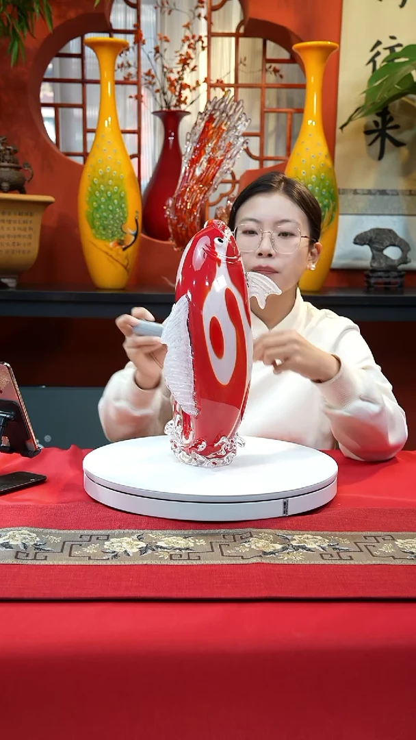 手工艺品琉璃锦鲤