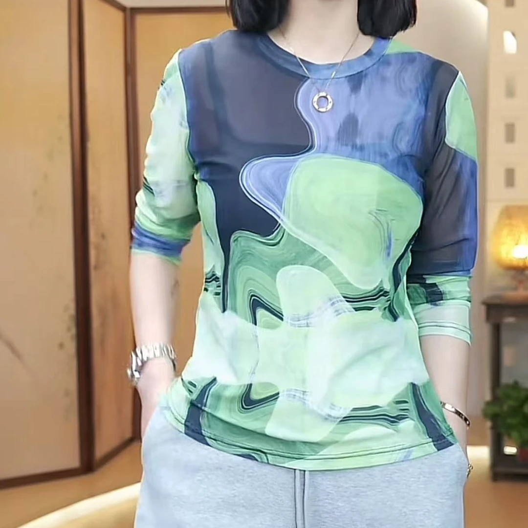 小众时尚网纱上衣