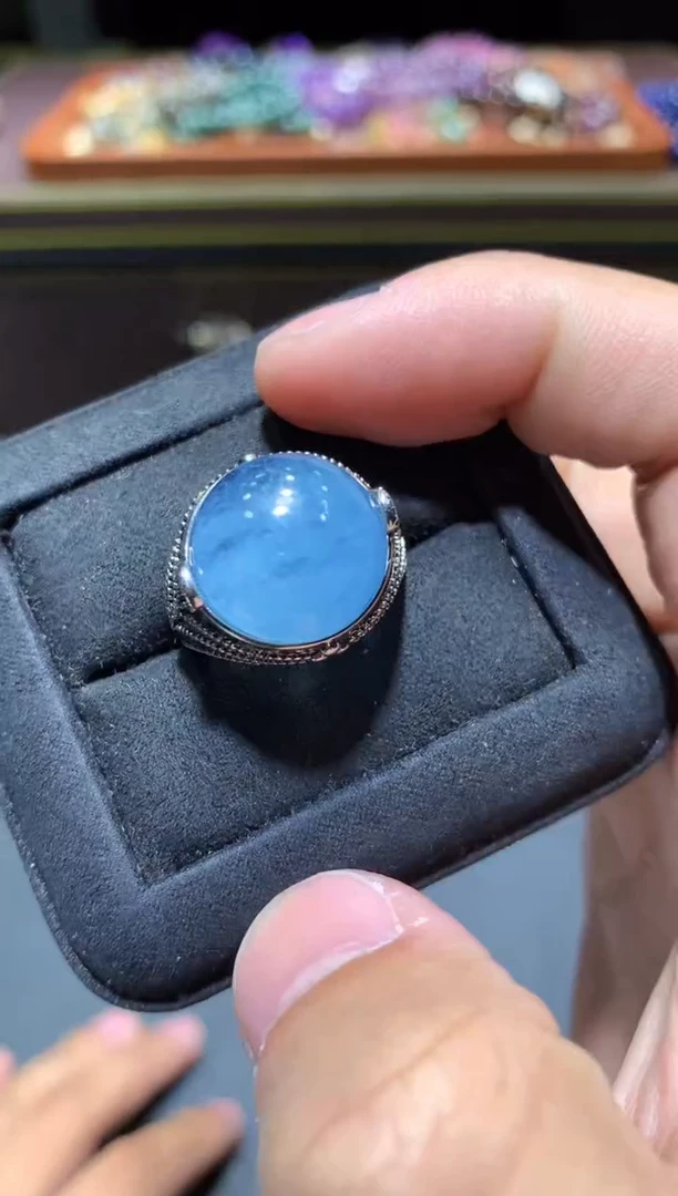 【闪购商品】海蓝宝石戒圈未镶嵌K20【多样性发其一】