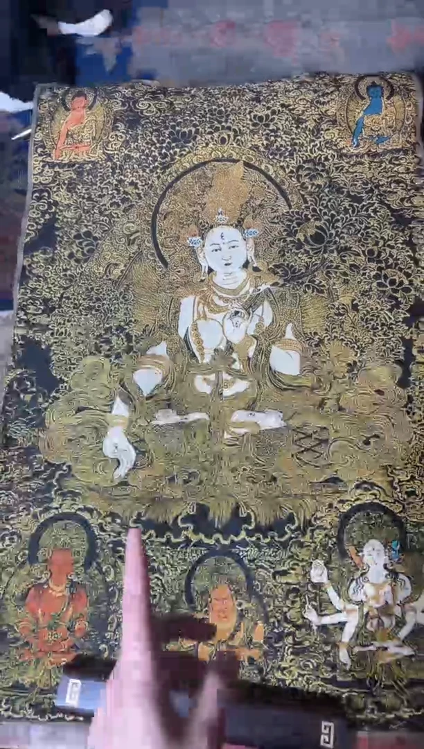 卷轴画龙妹唐卡直播tk16