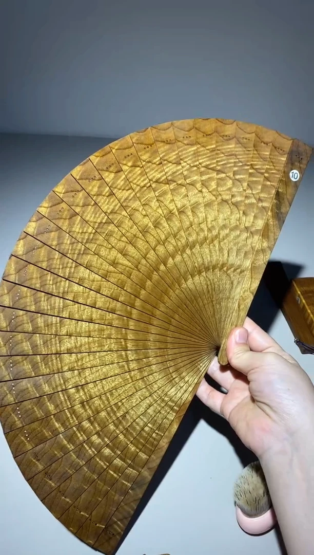 金丝楠21cm金丝楠木小叶桢楠扇10