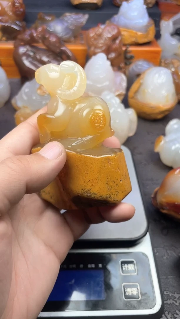 【闪购商品】玛瑙/玉髓摆件未镶嵌1