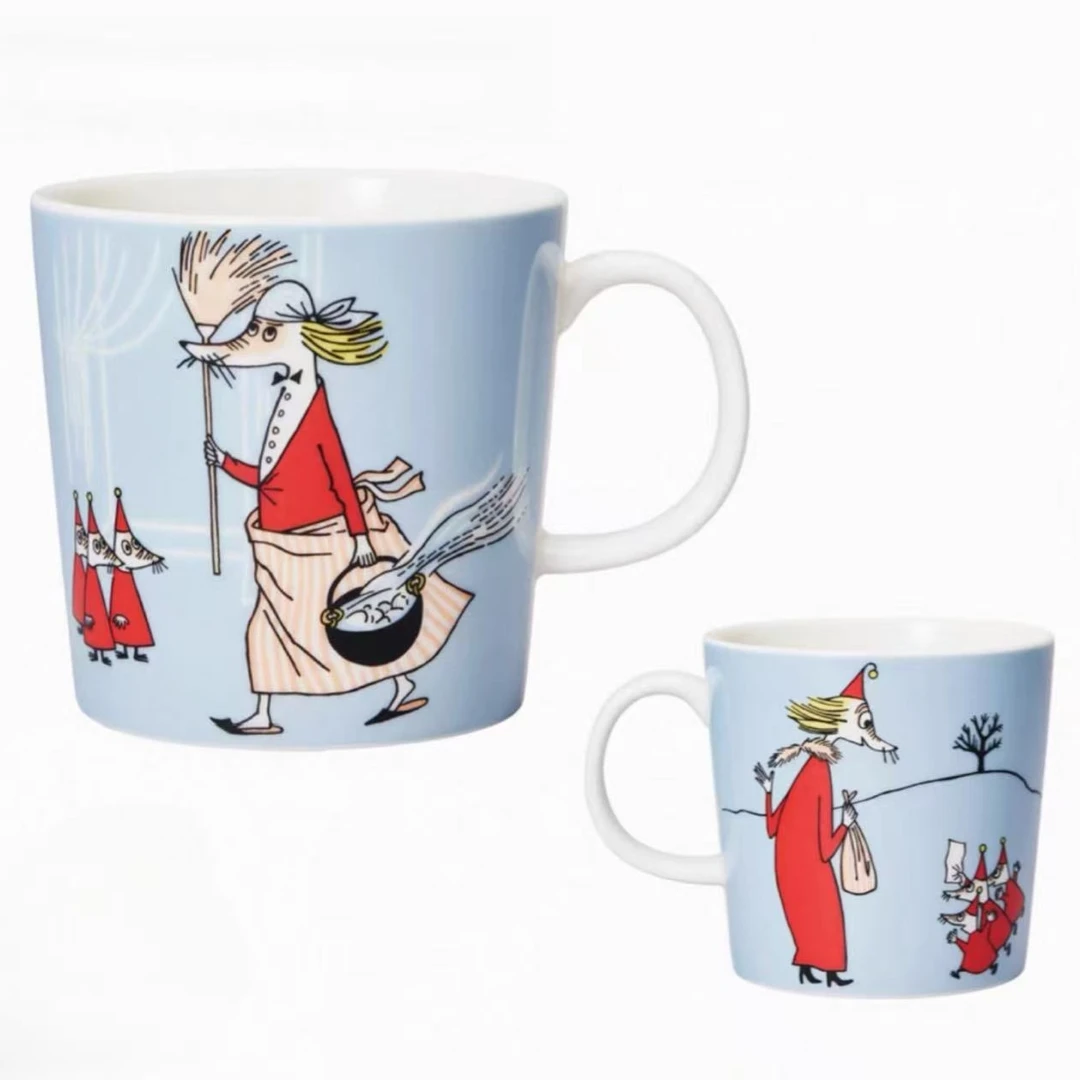 芬兰arabia姆明联名款moomin费尼钟陶瓷杯子咖啡杯马克杯进口水杯