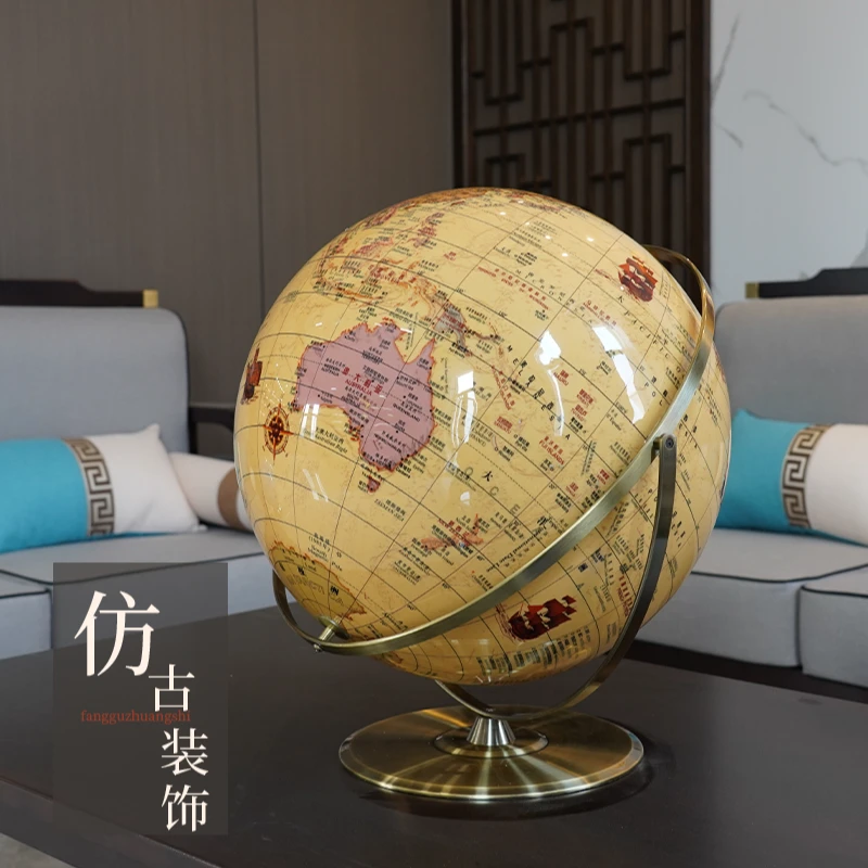 50Cm大号地球仪42CM高清落地式地球仪办公室书房客厅摆件