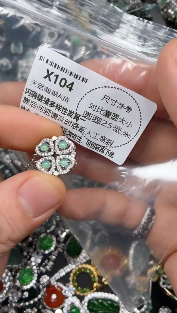 颈饰未镶嵌翡翠X104项链