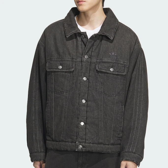 【原力场AC】三叶草男子蛇年新年款牛仔保暖运动宽松棉服JY0201