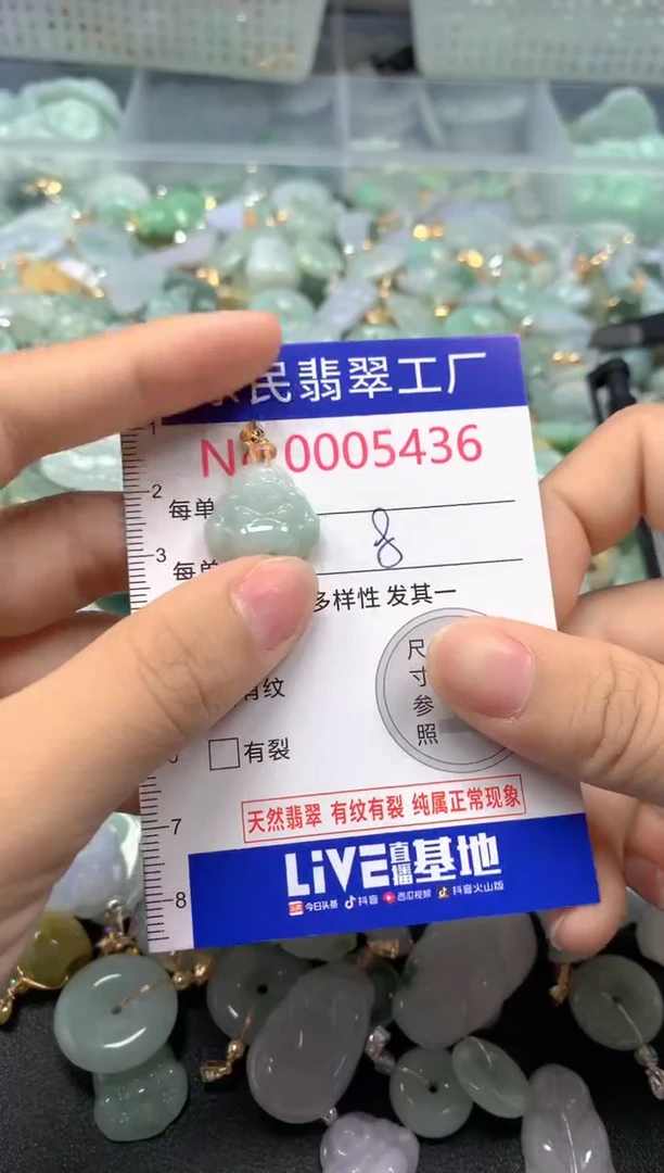 吊坠(不含链)未镶嵌翡翠5436
