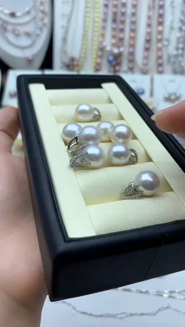 淡水珍珠银S925镶嵌吊坠(不含链)多样性发其一