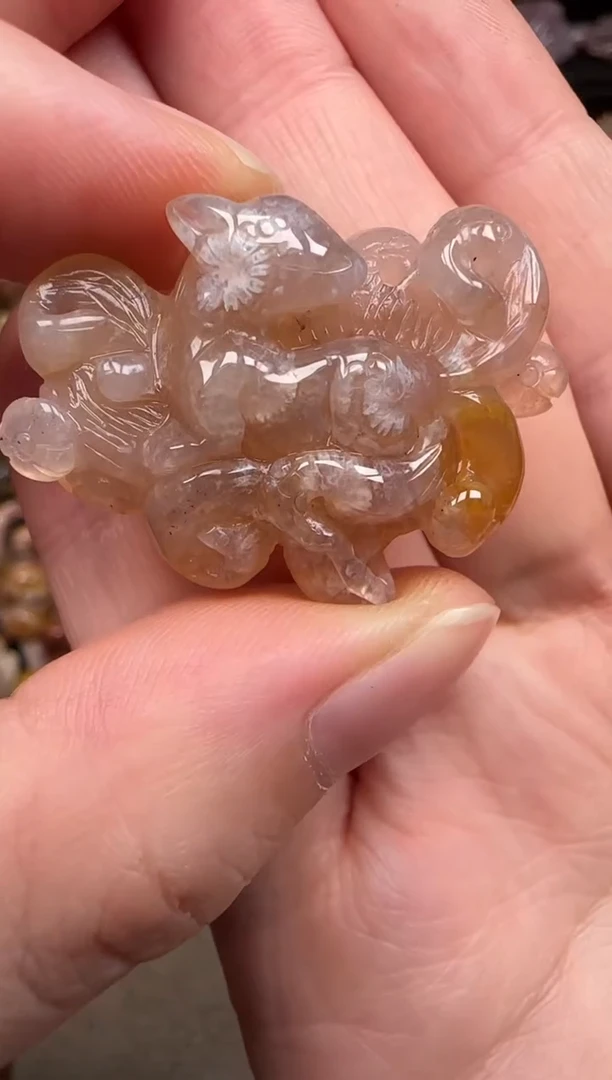 硅化珊瑚（珊瑚玉）未镶嵌颈饰777