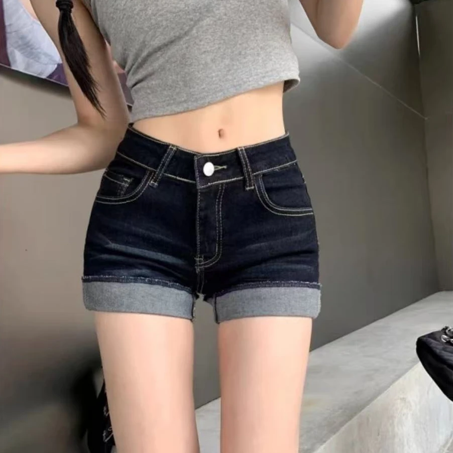 编码[1-1000]设计款纯欲辣妹女仔短裤薄款夏季外穿显瘦【无运费险】