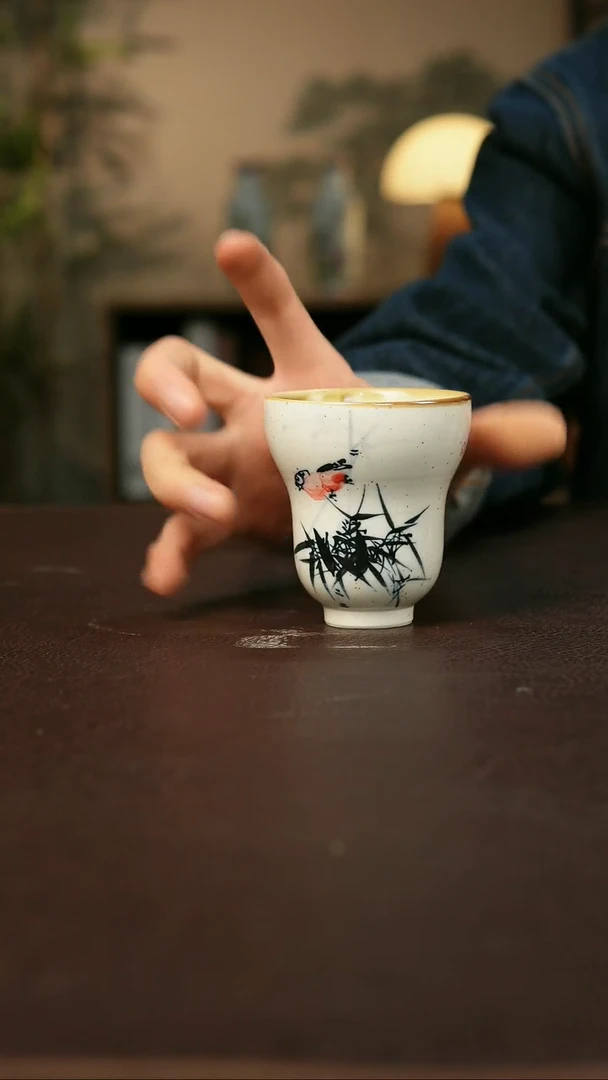 景德镇陶瓷杯碗柴烧多人