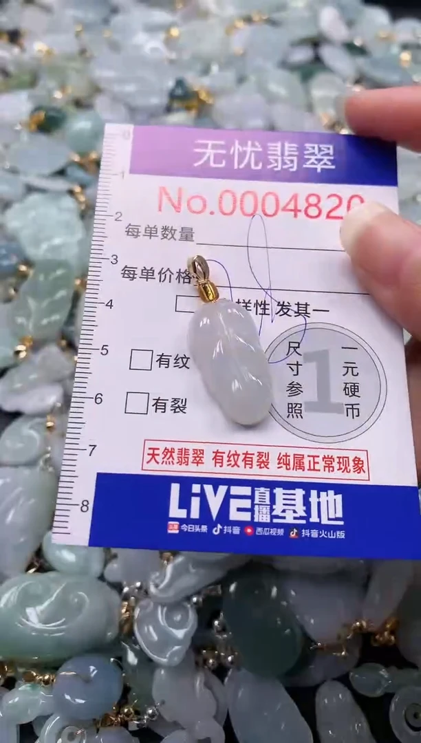 吊坠(不含链)未镶嵌翡翠4820