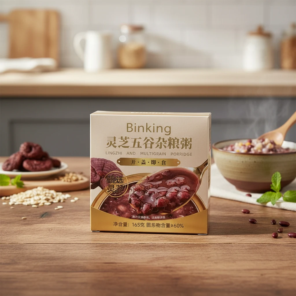 灵芝五谷杂粮粥健康滋养送礼开盖即食方便营养早餐